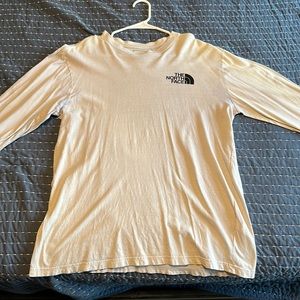 North face long sleeve tshirt, tan color, size medium